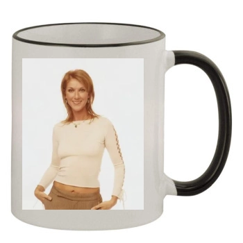 Celine Dion 11oz Colored Rim & Handle Mug