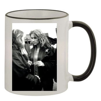 Celine Dion 11oz Colored Rim & Handle Mug