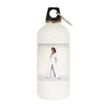 Celine Dion White Water Bottle With Carabiner