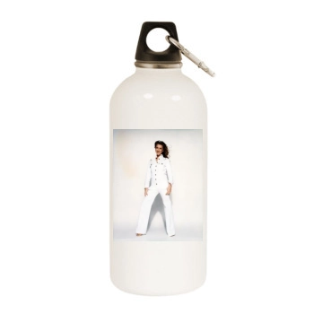 Celine Dion White Water Bottle With Carabiner