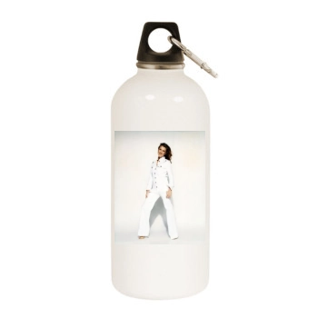 Celine Dion White Water Bottle With Carabiner