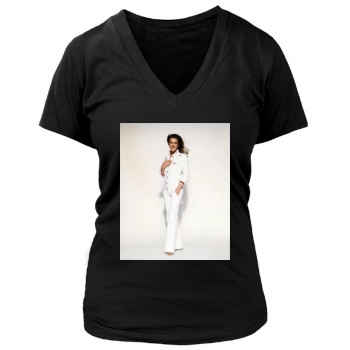 Celine Dion Women's Deep V-Neck TShirt