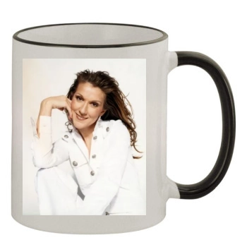 Celine Dion 11oz Colored Rim & Handle Mug