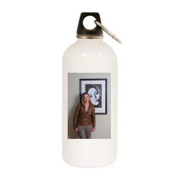 Charlotte Church White Water Bottle With Carabiner