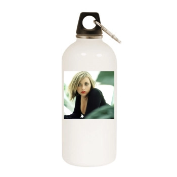 Charlotte Church White Water Bottle With Carabiner