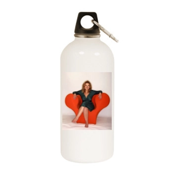 Charlotte Church White Water Bottle With Carabiner