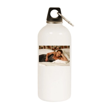 Charlotte Church White Water Bottle With Carabiner