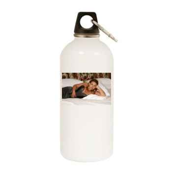 Charlotte Church White Water Bottle With Carabiner