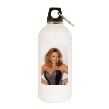 Charlotte Church White Water Bottle With Carabiner