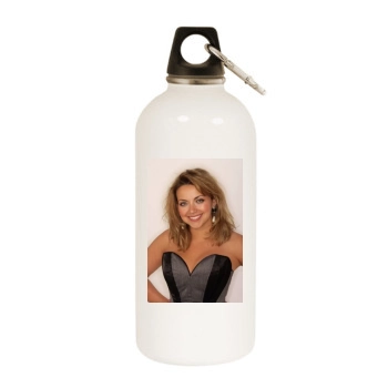 Charlotte Church White Water Bottle With Carabiner