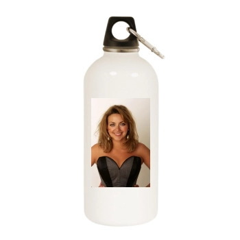 Charlotte Church White Water Bottle With Carabiner