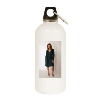 Charlotte Church White Water Bottle With Carabiner