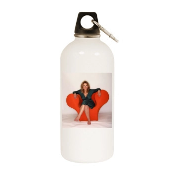 Charlotte Church White Water Bottle With Carabiner