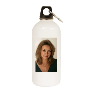 Charlotte Church White Water Bottle With Carabiner