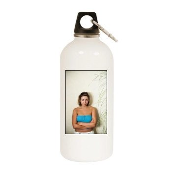 Charlotte Church White Water Bottle With Carabiner