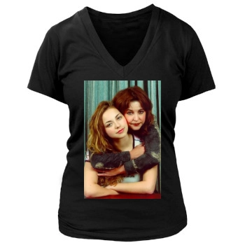 Charlotte Church Women's Deep V-Neck TShirt