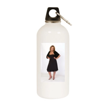 Charlotte Church White Water Bottle With Carabiner