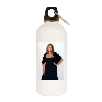 Charlotte Church White Water Bottle With Carabiner