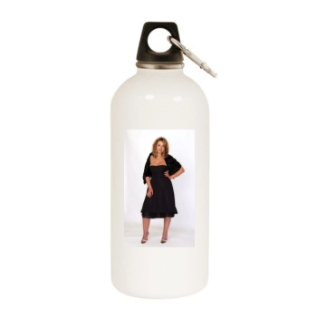 Charlotte Church White Water Bottle With Carabiner