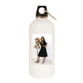 Charlotte Church White Water Bottle With Carabiner