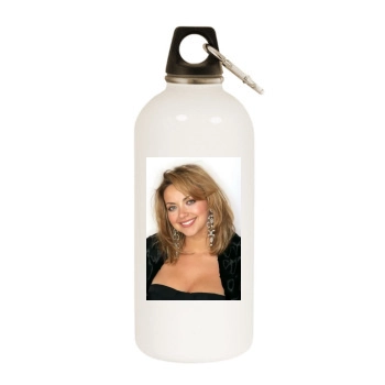 Charlotte Church White Water Bottle With Carabiner