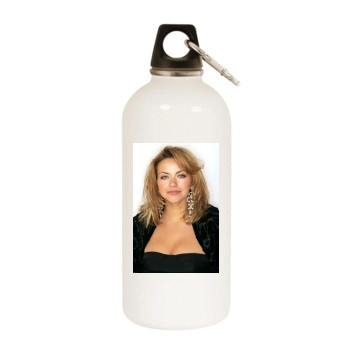 Charlotte Church White Water Bottle With Carabiner