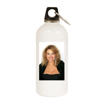 Charlotte Church White Water Bottle With Carabiner