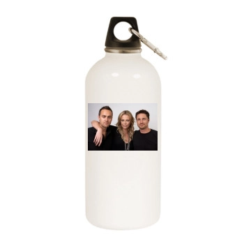 Charlize Theron White Water Bottle With Carabiner