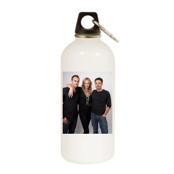 Charlize Theron White Water Bottle With Carabiner