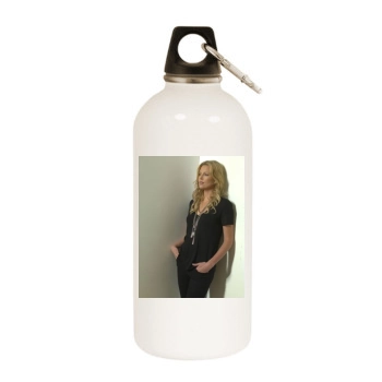 Charlize Theron White Water Bottle With Carabiner