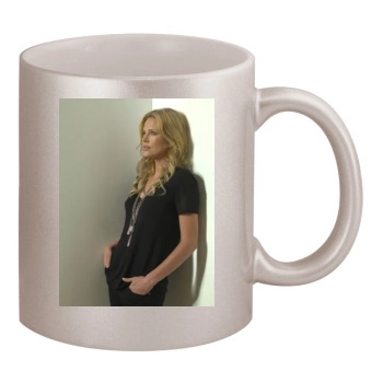 Charlize Theron 11oz Metallic Silver Mug