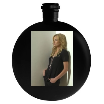 Charlize Theron Round Flask