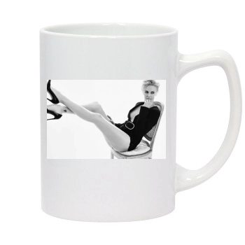 Charlize Theron 14oz White Statesman Mug