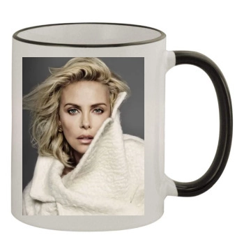 Charlize Theron 11oz Colored Rim & Handle Mug