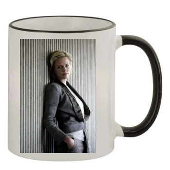 Charlize Theron 11oz Colored Rim & Handle Mug