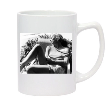 Charlize Theron 14oz White Statesman Mug