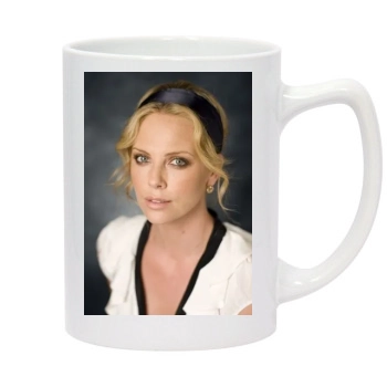 Charlize Theron 14oz White Statesman Mug