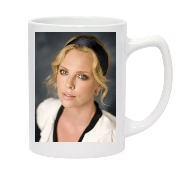 Charlize Theron 14oz White Statesman Mug