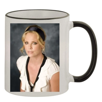 Charlize Theron 11oz Colored Rim & Handle Mug