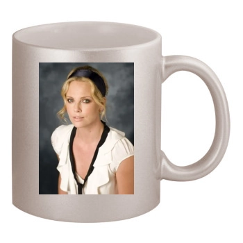 Charlize Theron 11oz Metallic Silver Mug