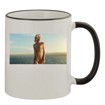 Charlize Theron 11oz Colored Rim & Handle Mug