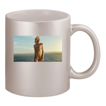 Charlize Theron 11oz Metallic Silver Mug