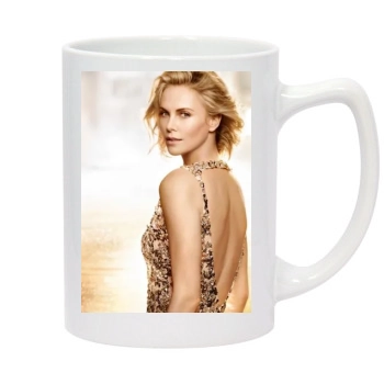 Charlize Theron 14oz White Statesman Mug