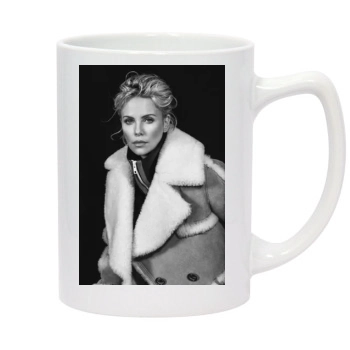 Charlize Theron 14oz White Statesman Mug