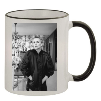 Charlize Theron 11oz Colored Rim & Handle Mug