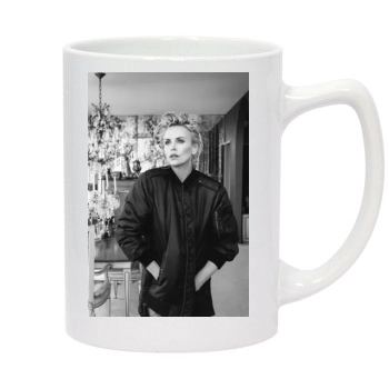 Charlize Theron 14oz White Statesman Mug