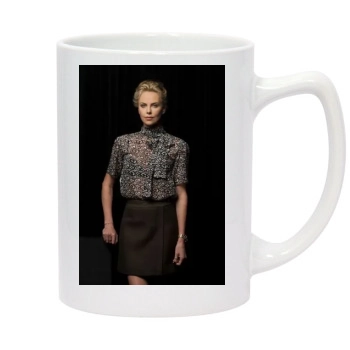 Charlize Theron 14oz White Statesman Mug