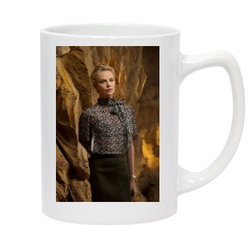 Charlize Theron 14oz White Statesman Mug