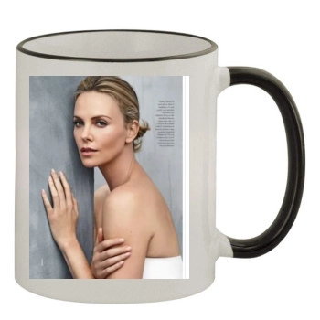 Charlize Theron 11oz Colored Rim & Handle Mug