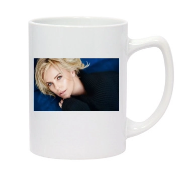 Charlize Theron 14oz White Statesman Mug